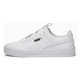 Tênis Feminino Puma Carina Bold Cor Puma White puma White   Adulto 38 Br