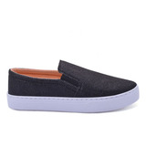 Tenis Feminino Slip On Iate Alpargata Sapatilhas Brilho