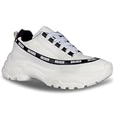 Tênis Feminino Sneaker Casual A143 Branco Preto BR Adulto Numérico M 36 