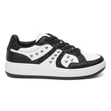 Tênis Feminino Sneakers Com Metais Loren Vittal Confortável