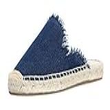 Tênis Feminino U-Lite Simples Mule Respirável Sem Salto Com Alpargatas- Cor Pura Mule- Azul Marino- 6