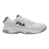 Tênis Fila Lugano 7 0 Color Branco azul Adulto 40 Br
