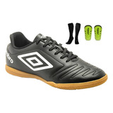 Tênis Futsal Umbro Infantil Original + Meião + Caneleira