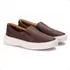 Tenis Iate Sapatenis Couro Legitimo Slip On Polo Iate