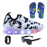 Tenis Infantil De Led