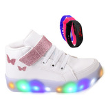 Tenis Infantil Led Meninas