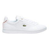 Tênis Lacoste Carnaby Original Feminino Branco E Preto