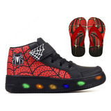 Tenis Led Homem Aranha
