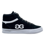 Tênis Masculino Cano Alto Double g Disco Mid Dgvu0004 Preto