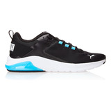 Tênis Masculino E Feminino Electron E Puma Cor Puma Black-puma White-bright Aqua Desenho Do Tecido Liso Tamanho 40