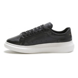 Tenis Masculino Em Couro