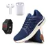 Tênis Masculino Esportivo Academia Casual + Fone + Relógio