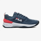 Tênis Masculino Fila Axilus Ace Clay Cor Navy red white Adulto 44 Br
