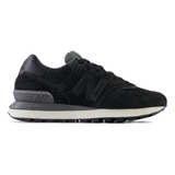 Tênis Masculino New Balance 574 Premium Couro Natural Casual
