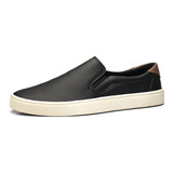 Tênis Masculino Sapatênis Iate Elástico Slip On Confortável