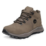 Tenis Masculino Timberland Em Couro Legitimo Solado Borracha