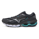 Tenis Mizuno Creation Original Couro Preto Pronta Entrega