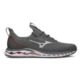 Tênis Mizuno Wave Legend Masculino- Cinza-prata