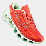 Tênis Mizuno Wave Prophecy 12 Original Vermelho bco mar
