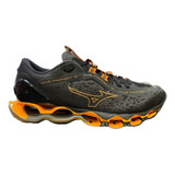 Tenis Mizuno Wave Prophecy 13 Preto Laranja Original