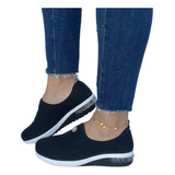 Tênis Modare Ultraconforto Preto Slip On M73