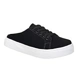 Tenis Mule Sem Calcanhar Calce Facil Florido Preto Branco Confortavel -Preto- BR- Adulto- Numérico- 36-