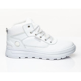 Tenis Original Timberland Bota Cano Medio Couro Macio Leve
