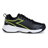 Tenis Para Jogar Tenis Diadora Loosa Preto Verde Masculino