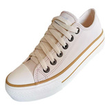 Tenis Plataforma Casual Feminino