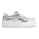Tenis Plataforma Cyber Couro