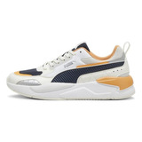Tenis Puma X Ray 2 Square Branco Com Laranja Lancamento 2024