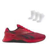 Tênis Reebok Nano X3 Unissex 3 Pares De Meias