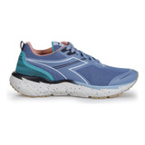 Tênis Running Diadora Apollo Trail Azul E Verde Unissex