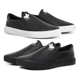 Tênis Slip On Iate Masculino Sapatênis Polo Casual 2 Pares