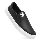 Tênis Slip On Iate Sapatênis Polo Casual Sem Cadarço Confort