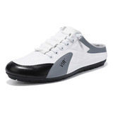 Tênis Slip On Mule Masculino Antiderrapante Baixo Sapatos J