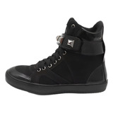 Tenis Sneaker Cano Alto Unissex Com Piramide De Metal