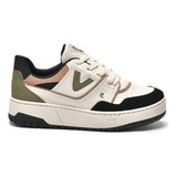 Tenis Via Marte Feminino Nobuck Branco Bege 042-004-06