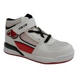 Tenis Via Vip Cano Alto Basketball Infantil Meninos