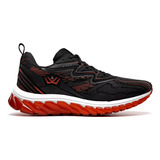 Tênis Vili Olimp Color Preto vermelho Adulto 39 Br