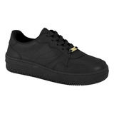 Tênis Vizzano Branco Feminino Flatform Confortável Sola Alta