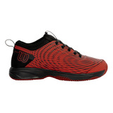 Tênis Wilson Pro Open 3.0 Clay Court Unissex Vermelho Preto