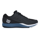 Tênis Wilson Rush Pro Ace Preto Azul E Branco