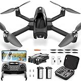 TENSSENX GPS Drone With 4K Camera For Adults TSRC A6 Foldable RC Quadcopter With Auto Return Follow Me Optical Flow Waypoint Fly Circle Fly Headless Mode Altitude Hold 46 Mins Flight Time