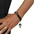 Terço De Pulso São Bento Em Madeira Crucifixo Metal Italiano Comprimento 25 Cm Cor Preto Diâmetro 10 Cm
