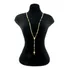 Terço Masculino 70cm 3,5mm Largura Folheado Ouro Gg103