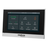 Terminal Interno Video Porteiro Ip Tvip3000 Un Intelbras Cor Prata E Preto