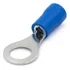 Terminal Olhal Pre-isolado Azul 1,5mm A 2,5mm M6 - 100 Peças
