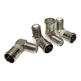 Terminal Plug L Engate Rápido Para Cabos T V antena 4 Pçs 