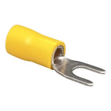 Terminal Pre Isolado Forquilha Garfo 4 A 6mm Amarelo 100pç 